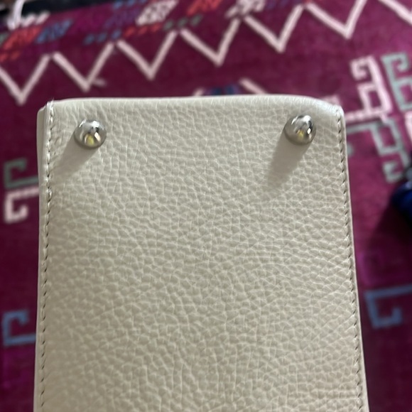 • NWT LEATHER SHOULDER BAG METAL CHAIN IN “LATTE” NEUTRAL CHIC LUXE CROSS BODY• - Picture 7 of 15